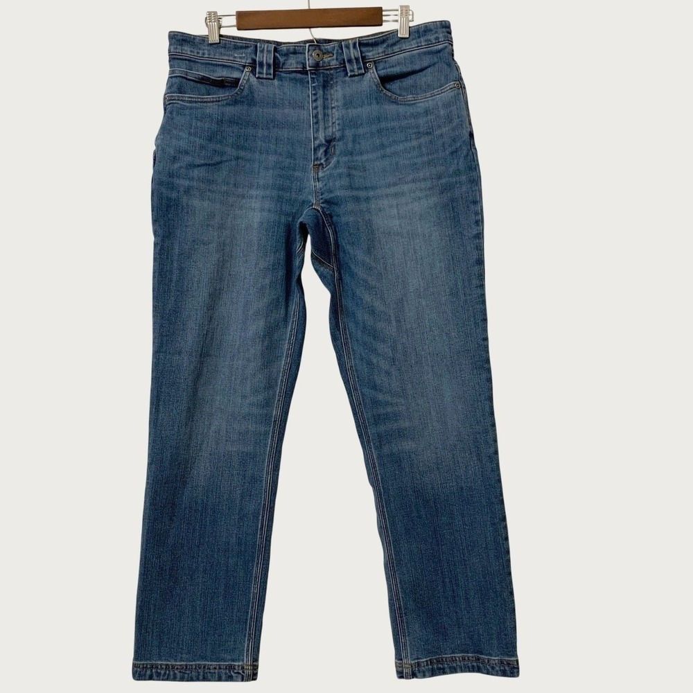 Duluth Trading Co Jeans Men 34x30 Blue Ballroom Double Flex Standard Fit
